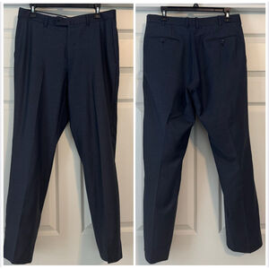 Ermenegildo Zegna Transeasonal 75DB12 Dress Pants Size 50R Navy Blue 33x30.5
